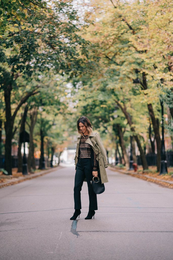 Lace Cut out Blouse and Chicago Fashion Blogger