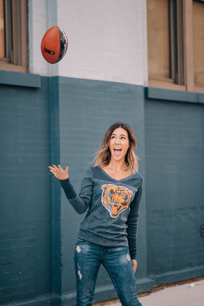 chicago Bears long sleeve and Touch by Alyssa Milano
