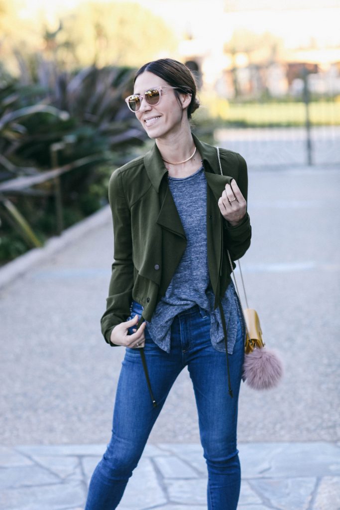 Cropped Ruffled Trench and Chicago Fashion Blogger