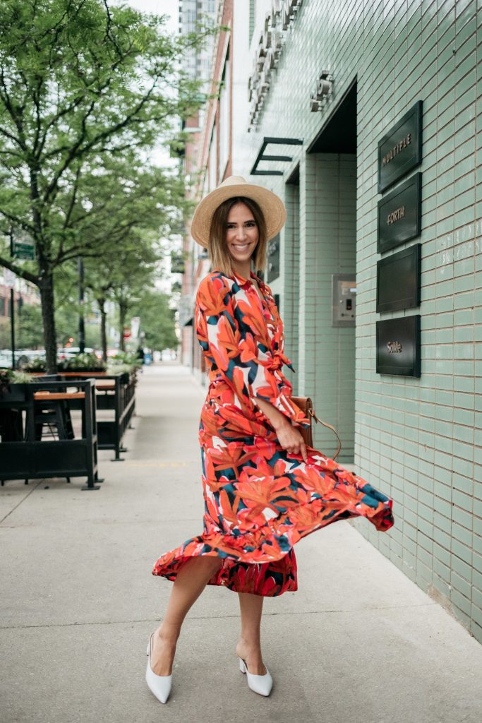 Blogger Mary Krosnjar wearing Ruffle Hem Maxi Tank Dress and Who What Wear Target Collection 
