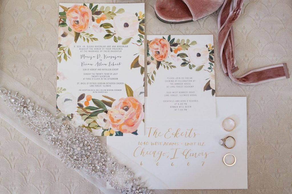 Ashely Cooper Designs + Floral Wedding Invites