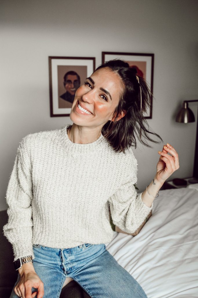Blogger Mary Krosnjar sharing Three Holiday Hair Styles with Conair
