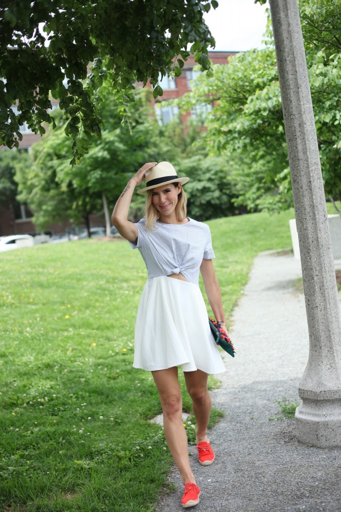J.crew panama hat, Where did you go Bernadette, Wonder Tied Dress Line & Dot,  Solids Espadrilles, Summer Fashion, What to wear on the fourth of the July, July 4th fashion, BBQ, Family gathering