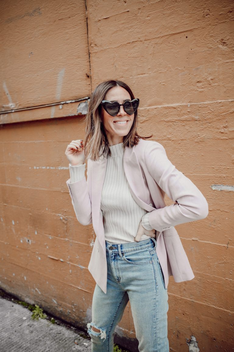 How to Style a Lilac Blazer - Sportsanista | Seattle Fashion Blog