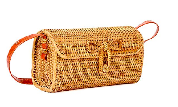 Womens Bali Ata Rattan Woven Crossbody Bag and Amazon Spring Bags