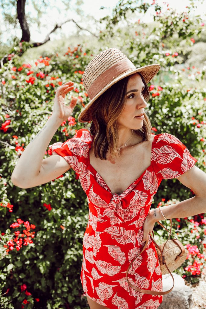 Seattle Fashion Blogger Sportsanista sharing a weekend in tuscon and Sole Society WIDE BRIM RAFFIA HAT