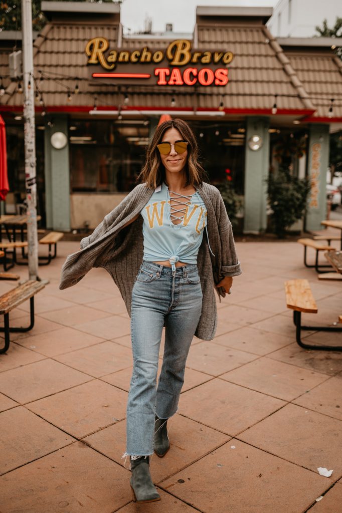 Seattle Fashion Blogger Sportsanista wearing College Game Day Fashion 